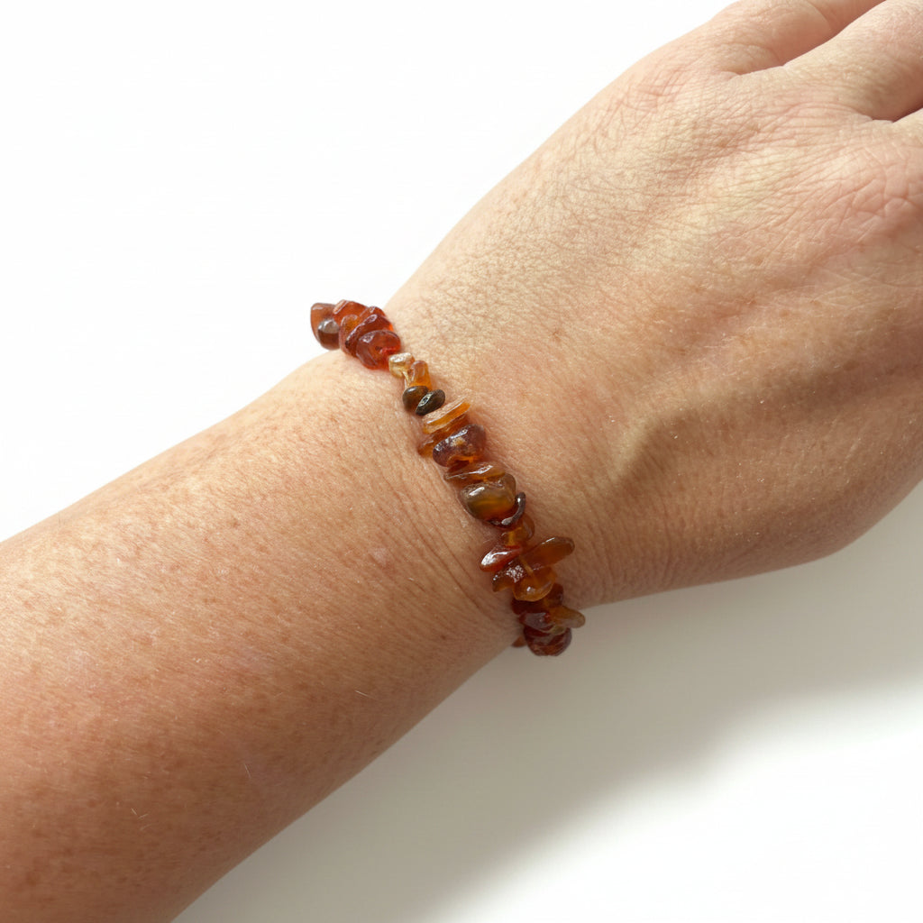 Carnelian Chip Bracelet