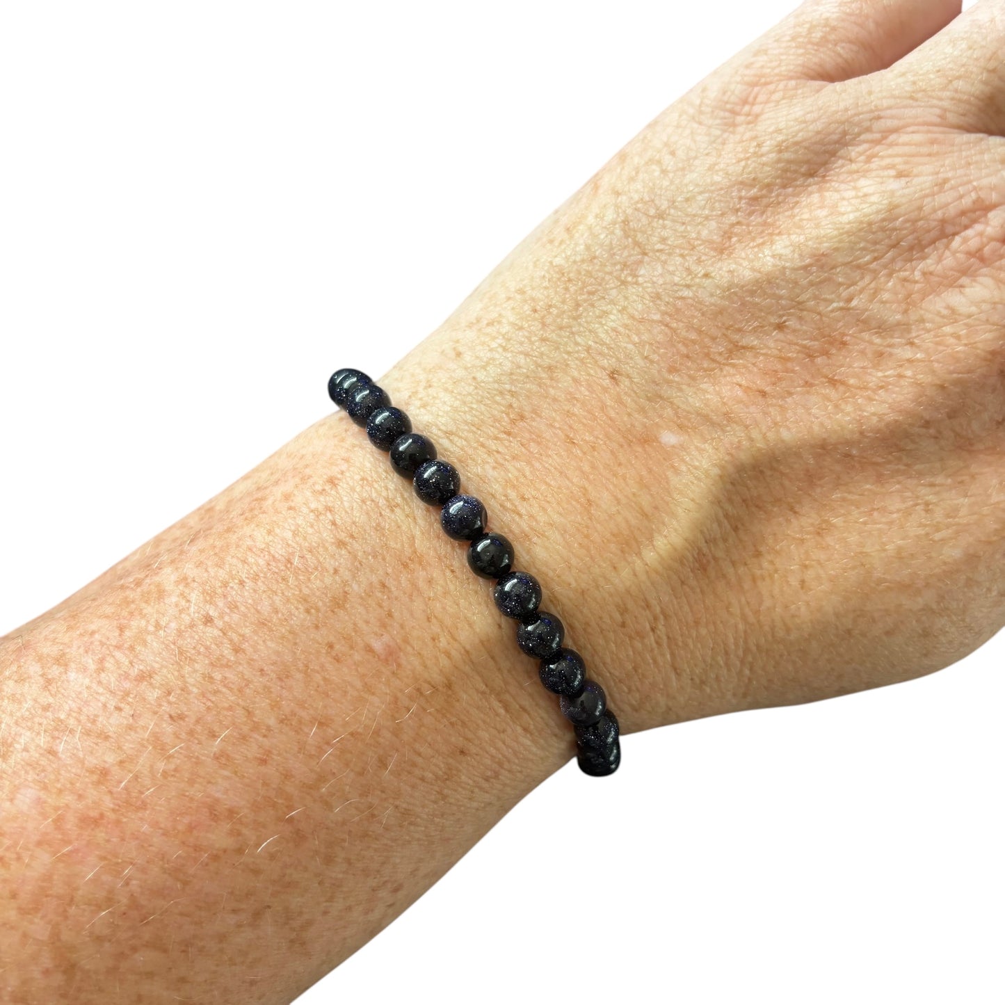 6mm Blue Sandstone Bracelet