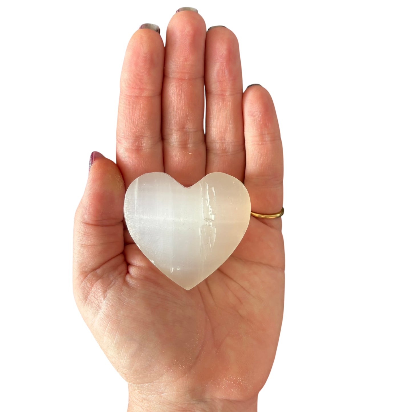 70g Selenite Heart