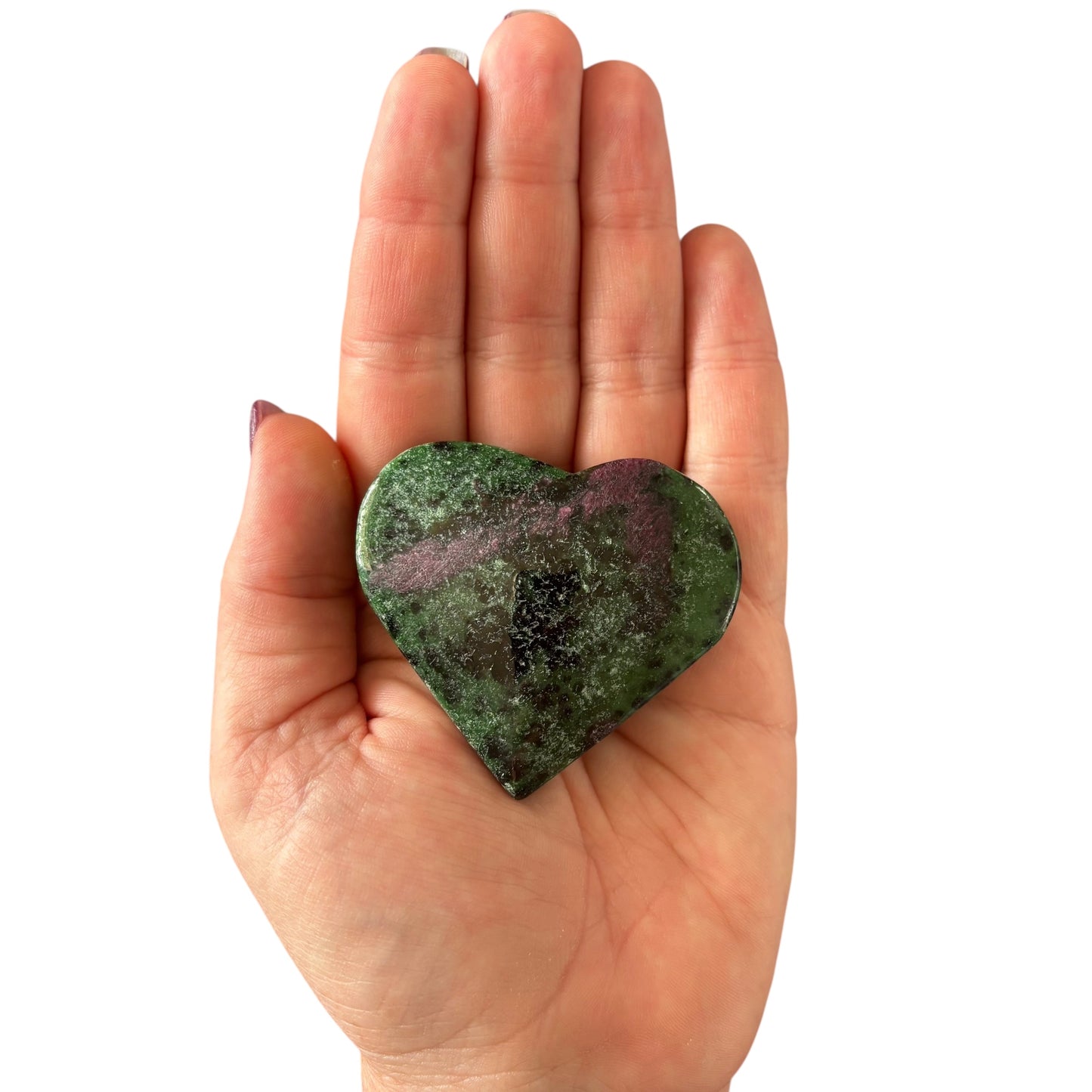 118g Ruby Zoisite Heart