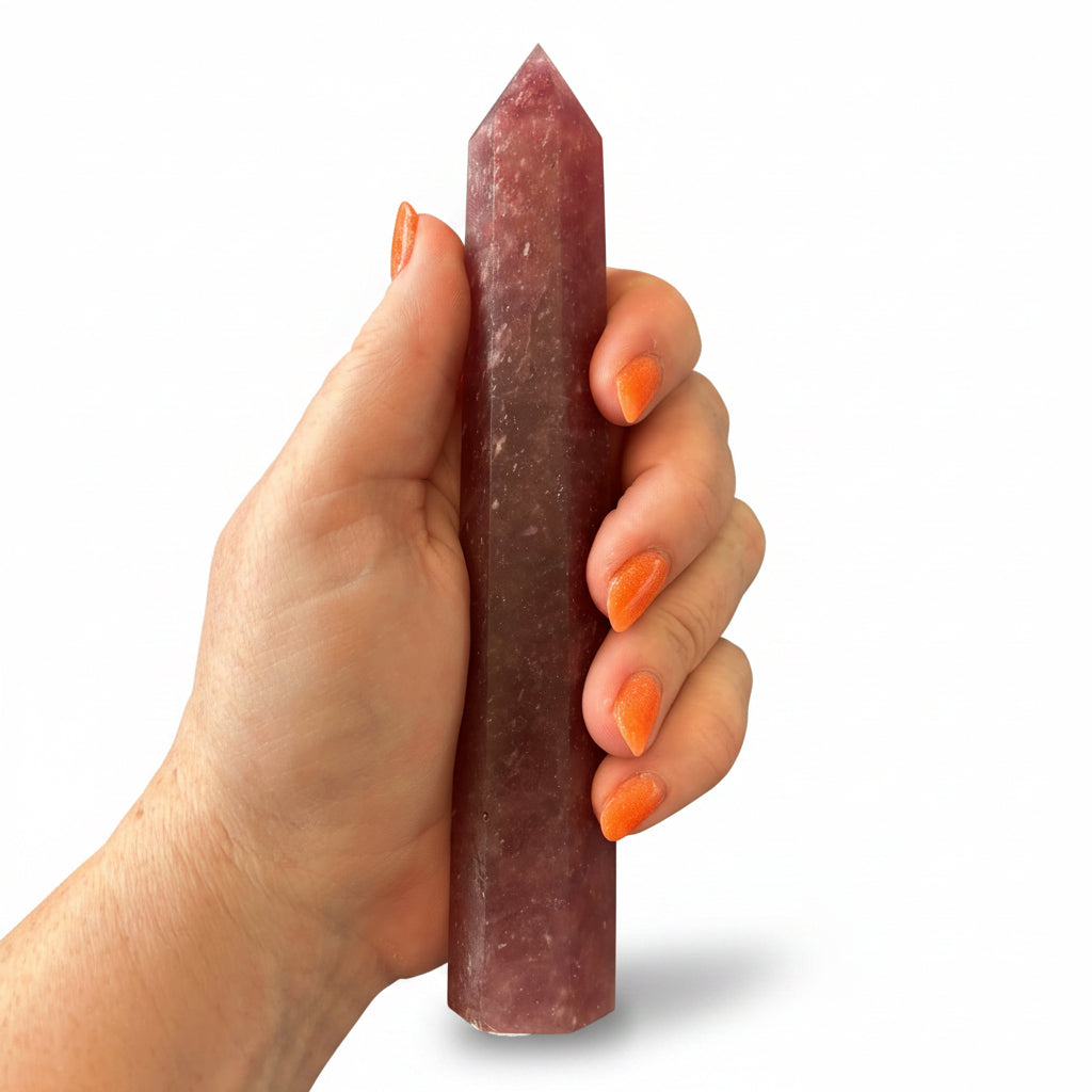 169mm Strawberry Quartz Point