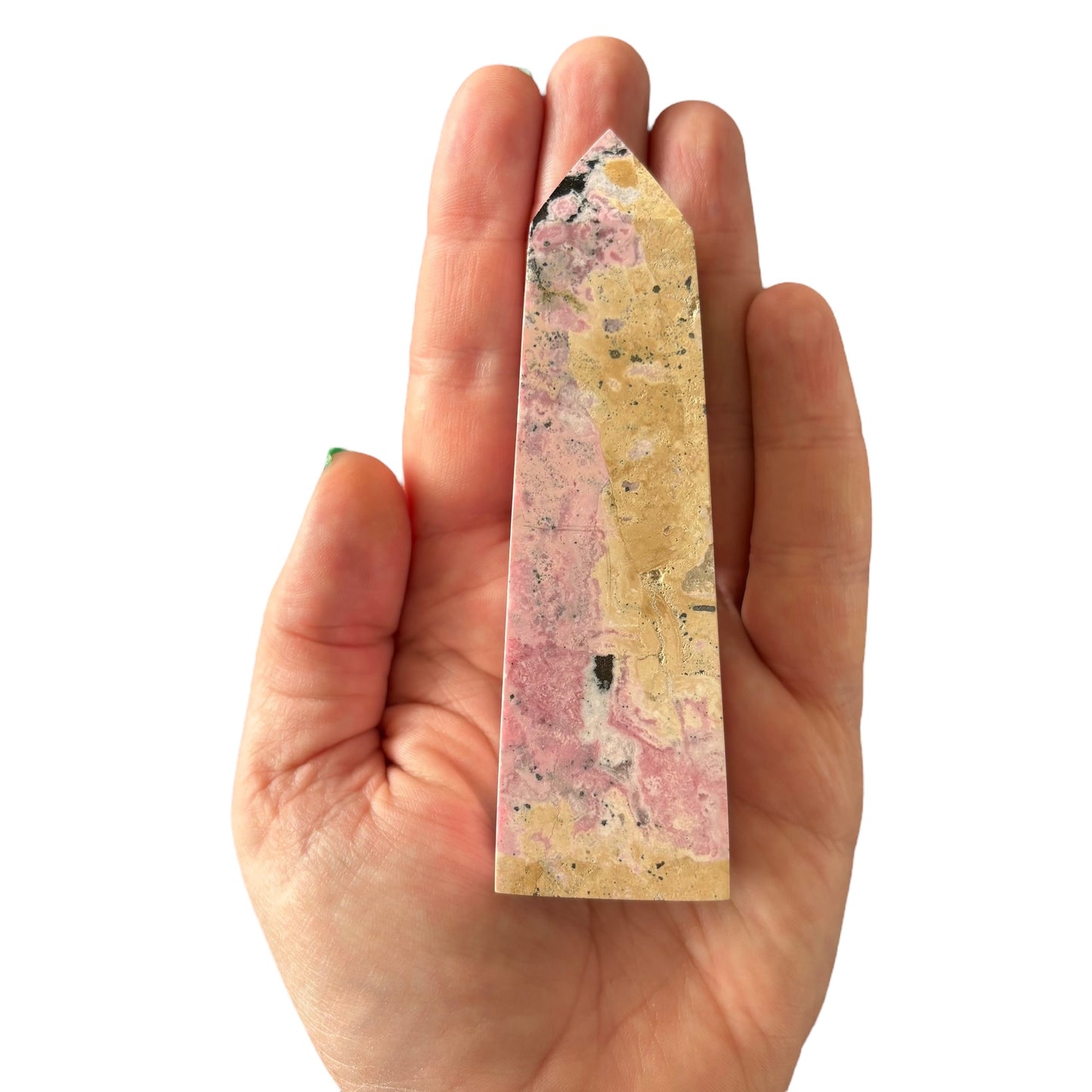 107mm Pink Rhodonite Point