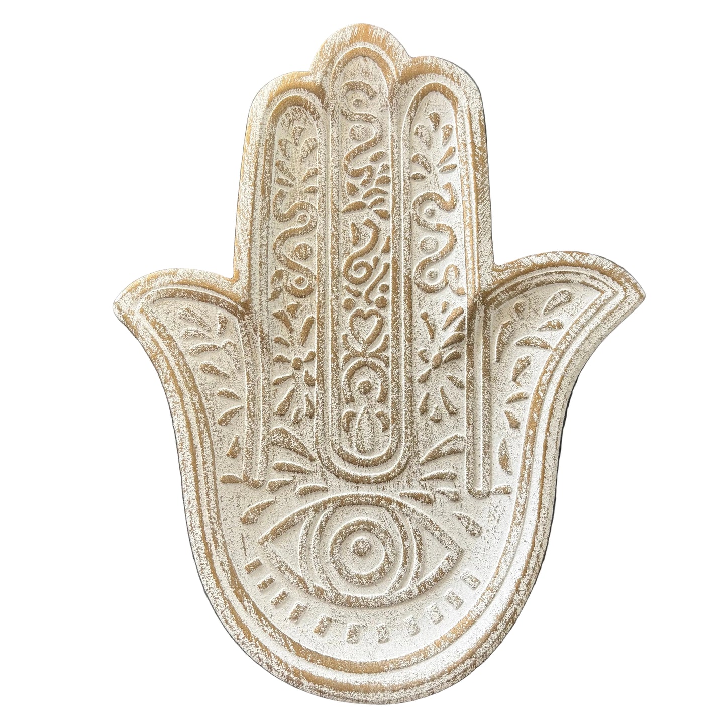 White Hamsa Trinket Tray