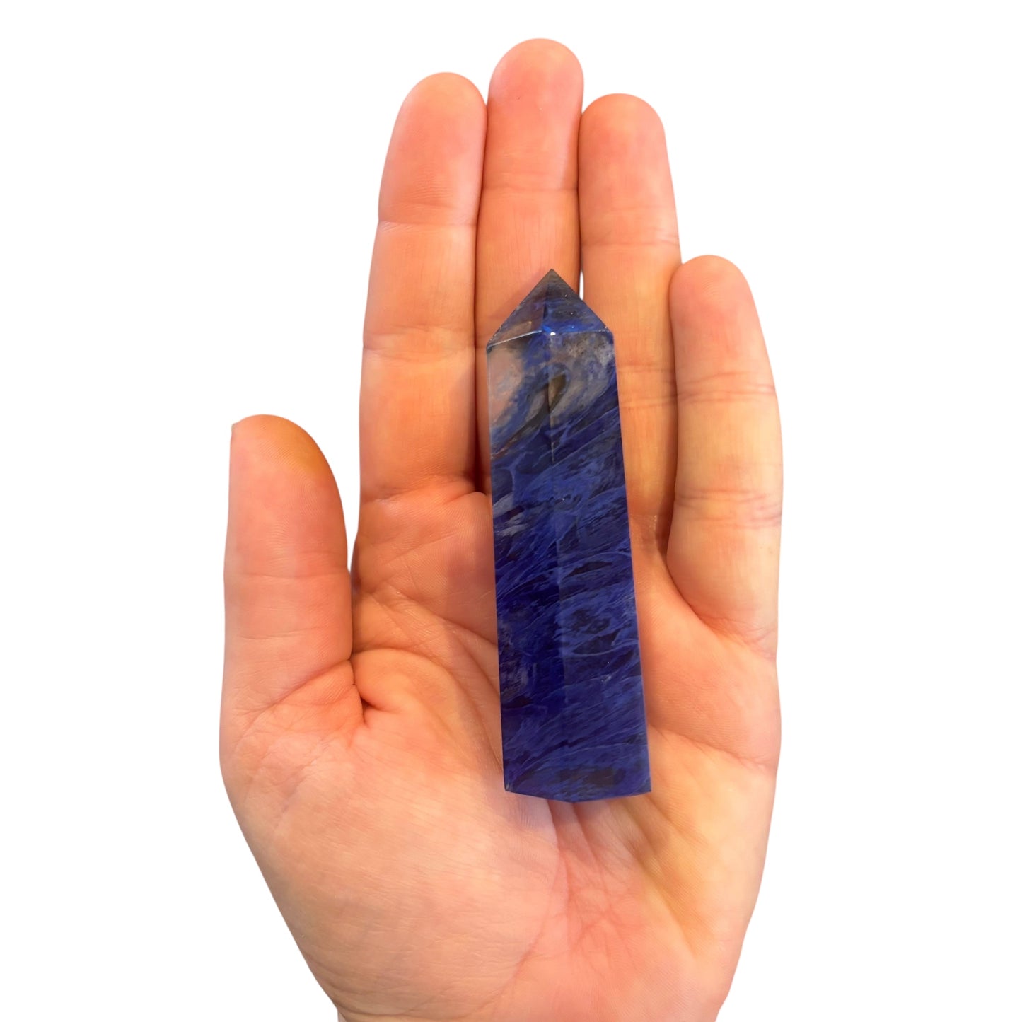 84mm Blue Smelting Quartz Point