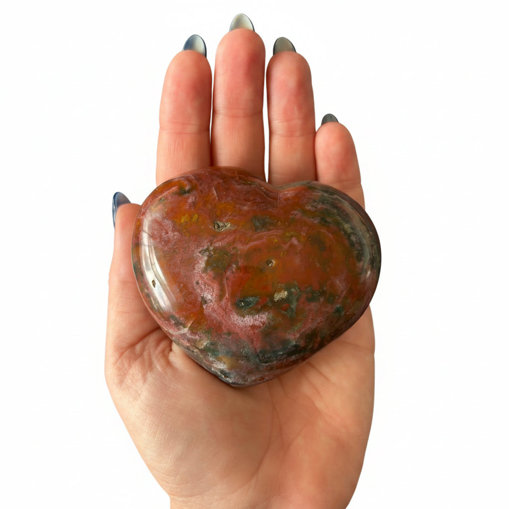 290g Ocean Jasper Heart