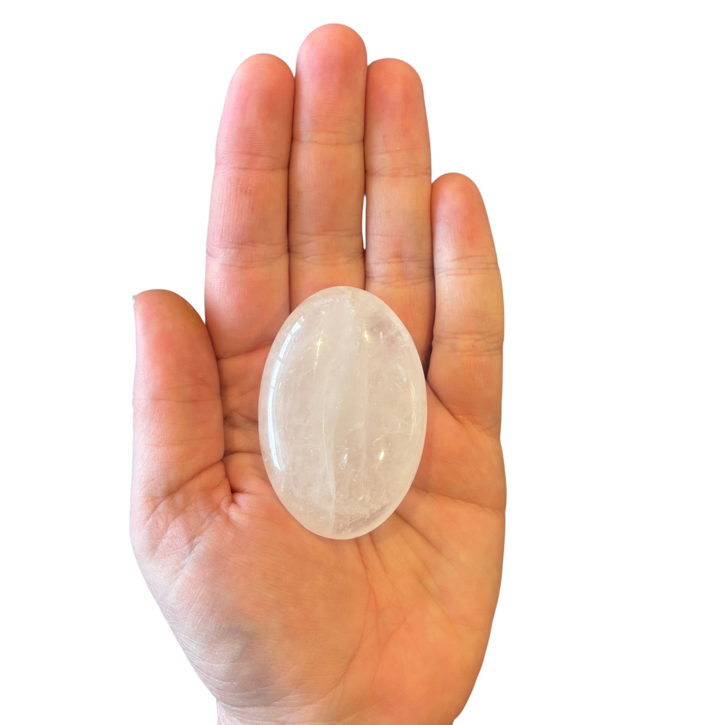 81g Clear Quartz Palm Stone
