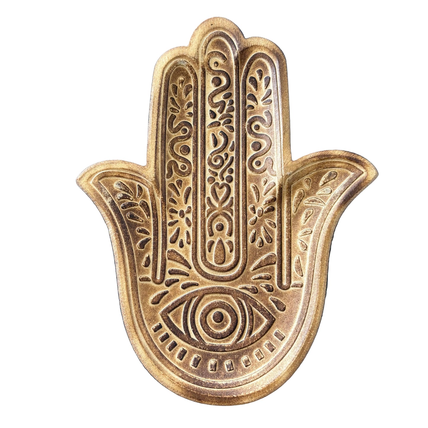 Brown Hamsa Trinket Tray