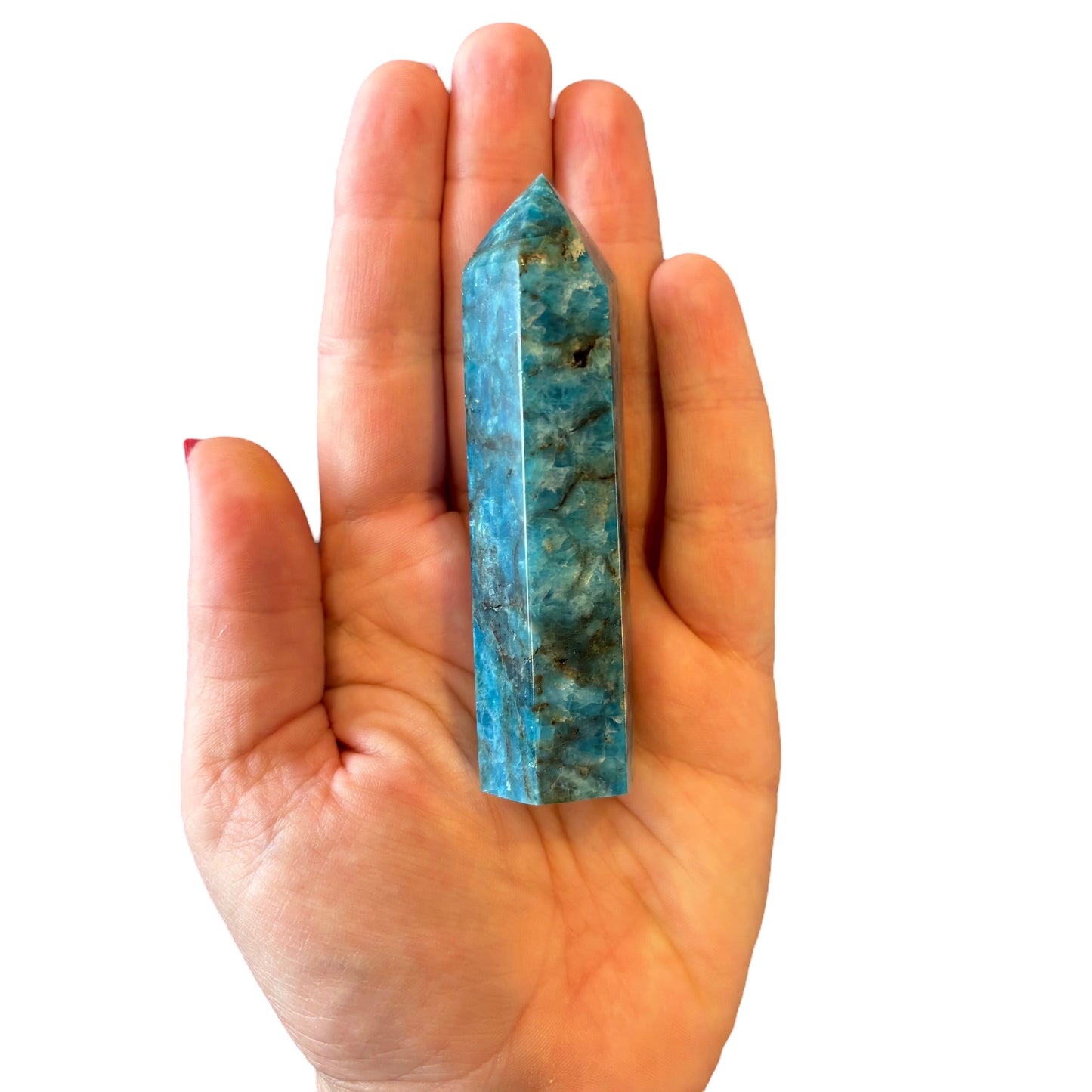 91mm Blue Apatite Point