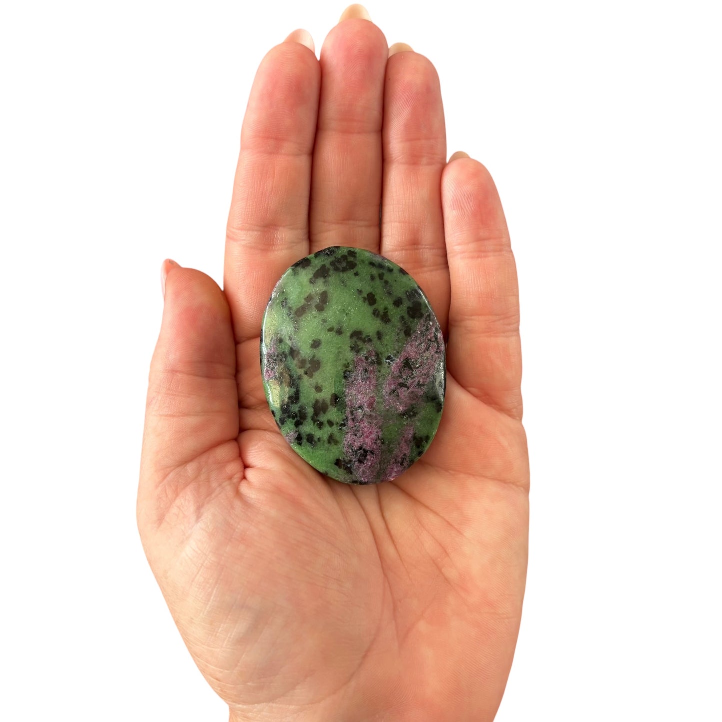 90g Ruby Zosite Palm Stone