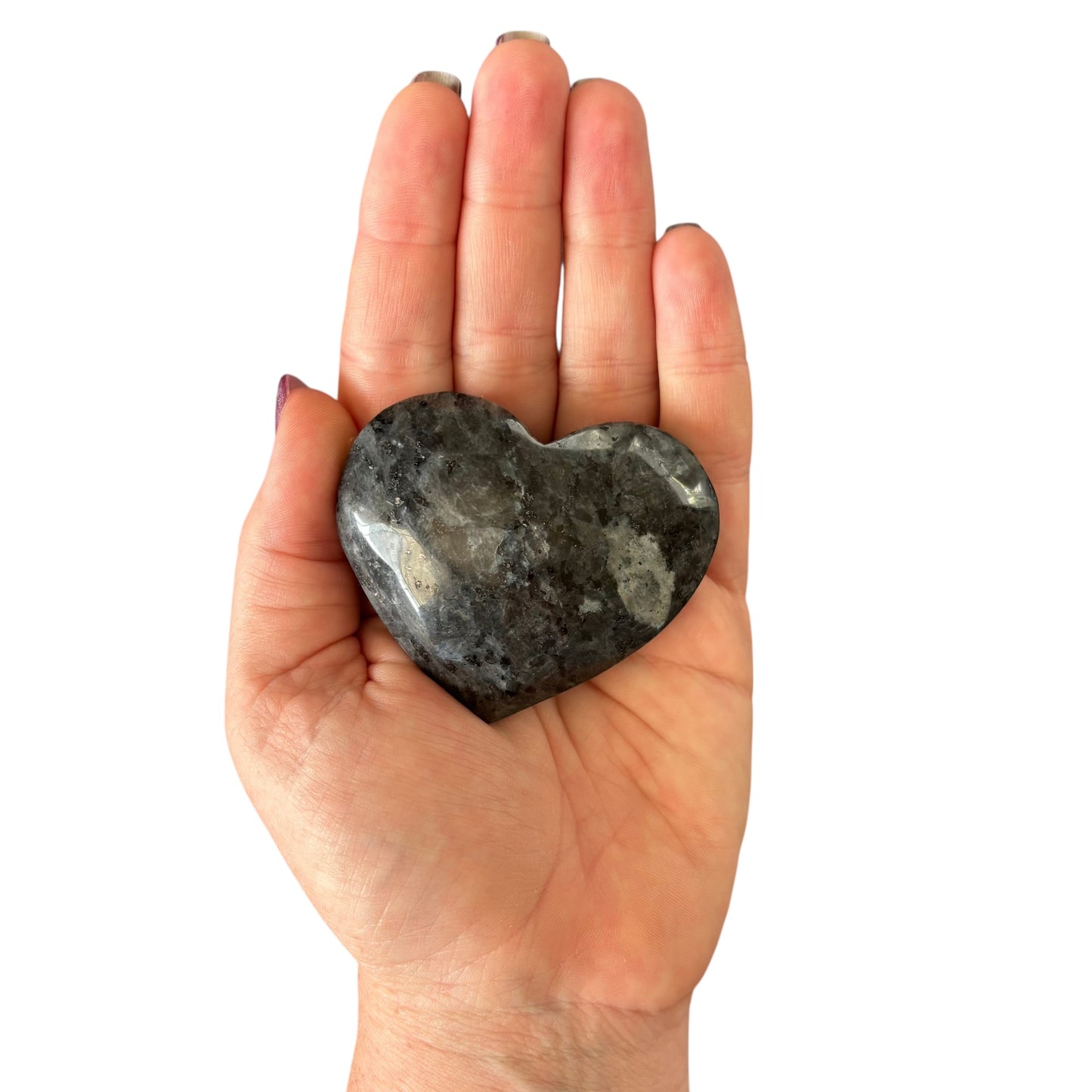 128g Larvikite Heart