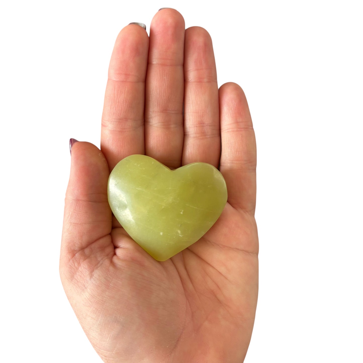 66g Yellow Jade Heart