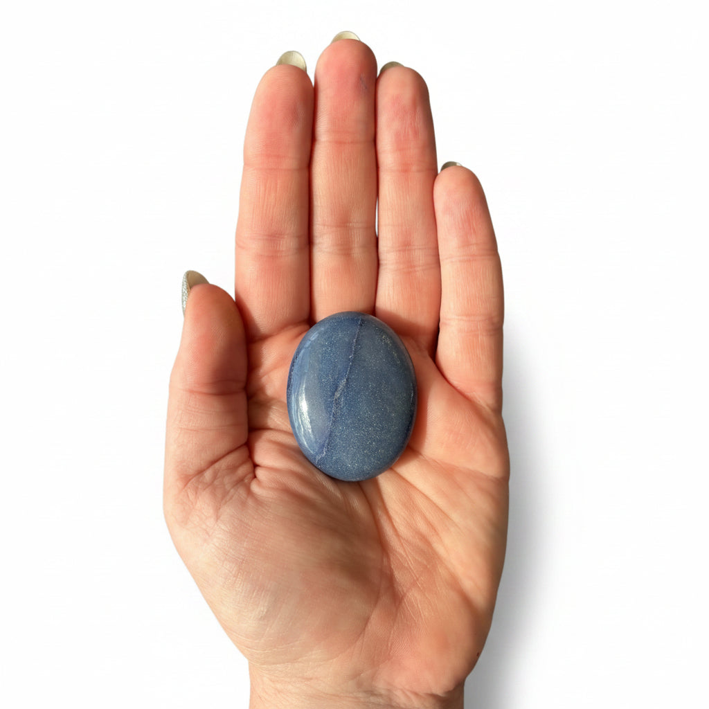38g Blue Aventurine Palm Stone