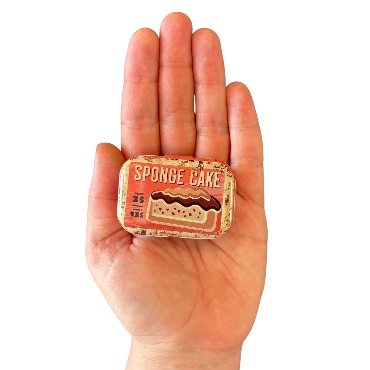 Mini Treat tin Container-Sponge Cake