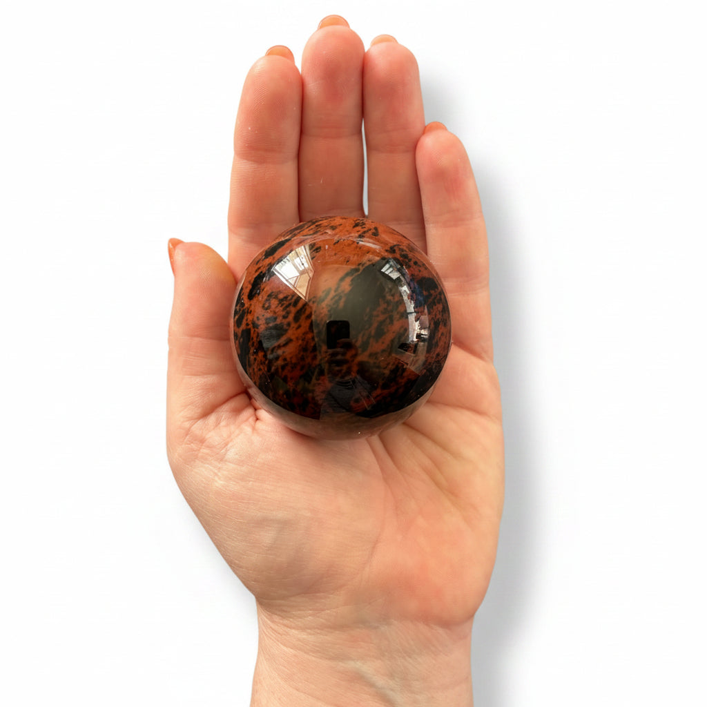 57mm Mahogany Obsidian Sphere