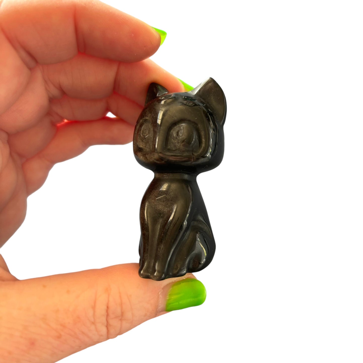 50g Silversheen Obsidian Cat
