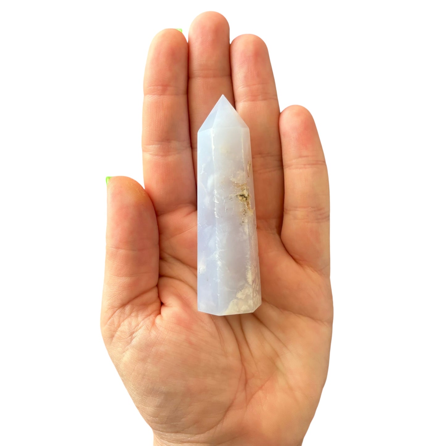 78mm Blue Chalcedony Point