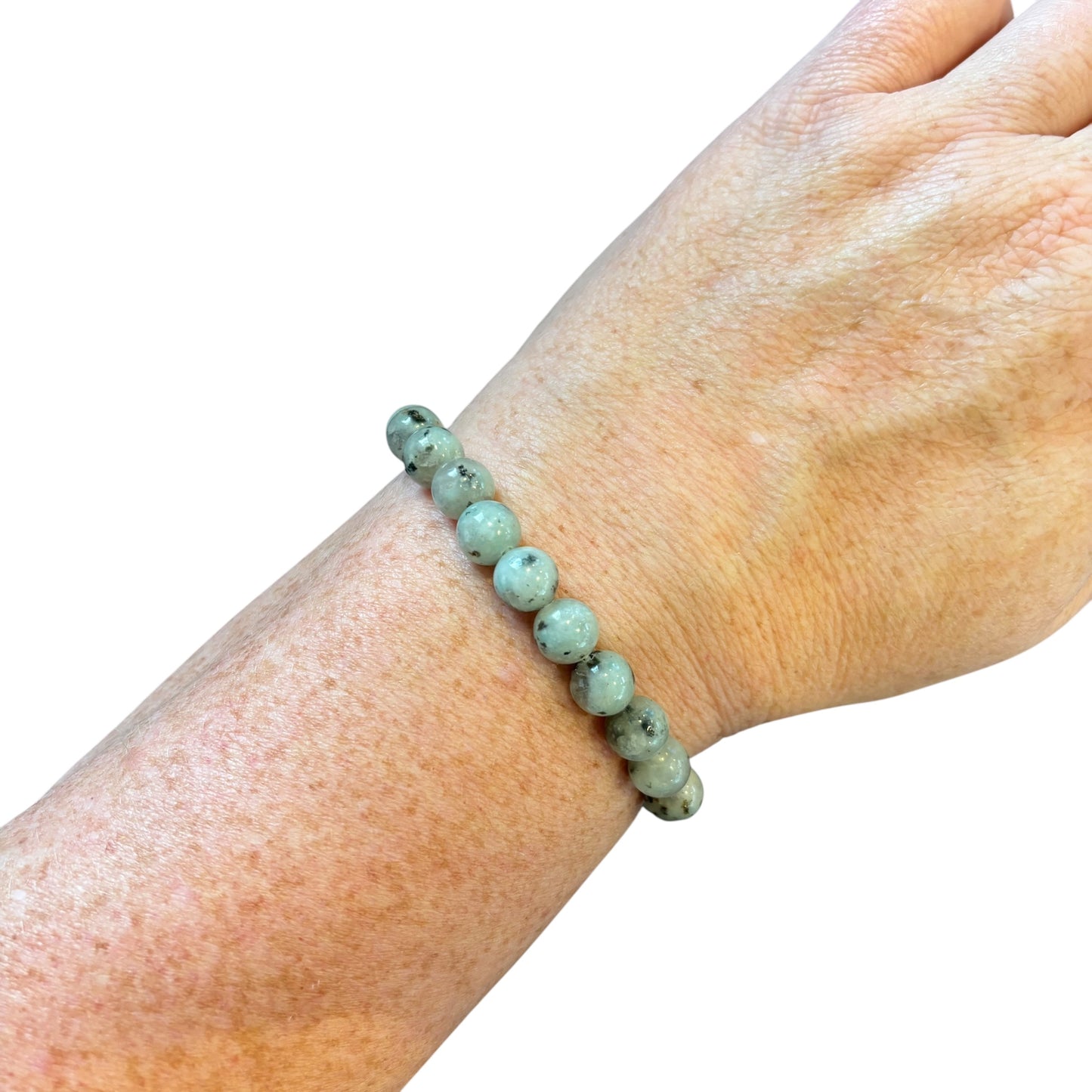8mm Kiwi Jasper Bracelet