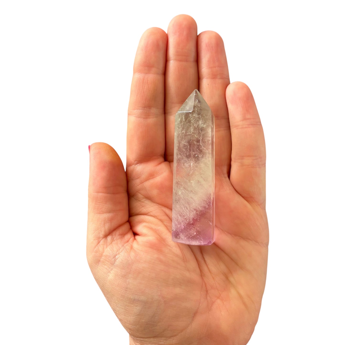 76mm Watermelon Fluorite Point