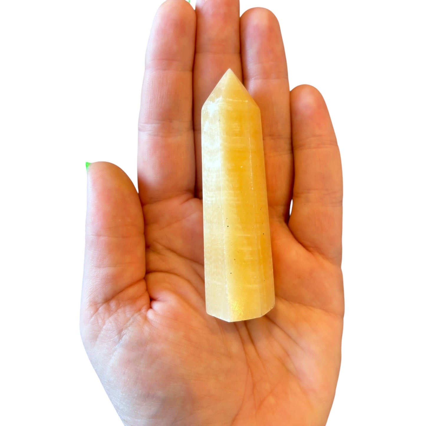 82mm Orange Calcite Point