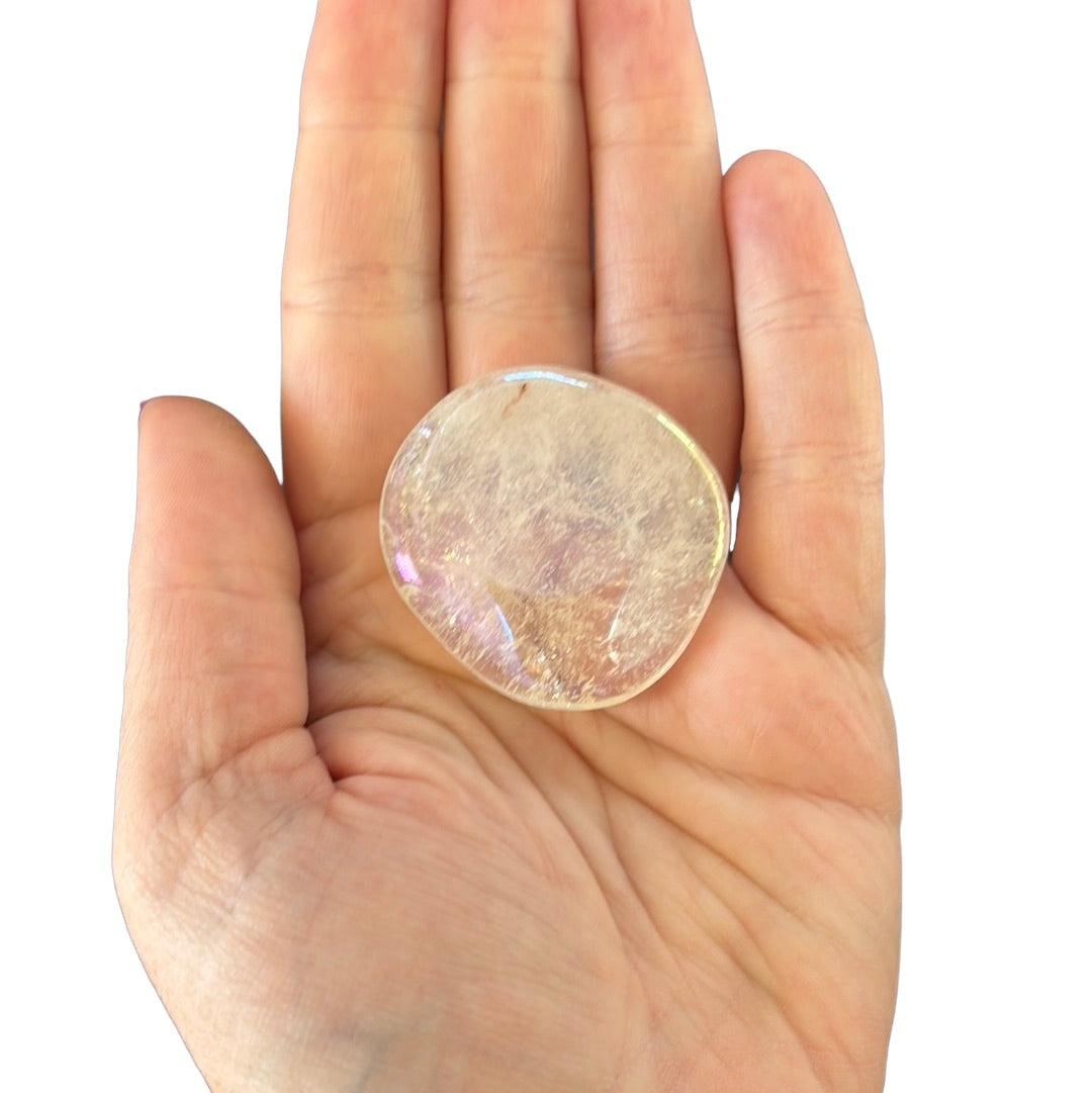 26g Rainbow Aura Flat Stone