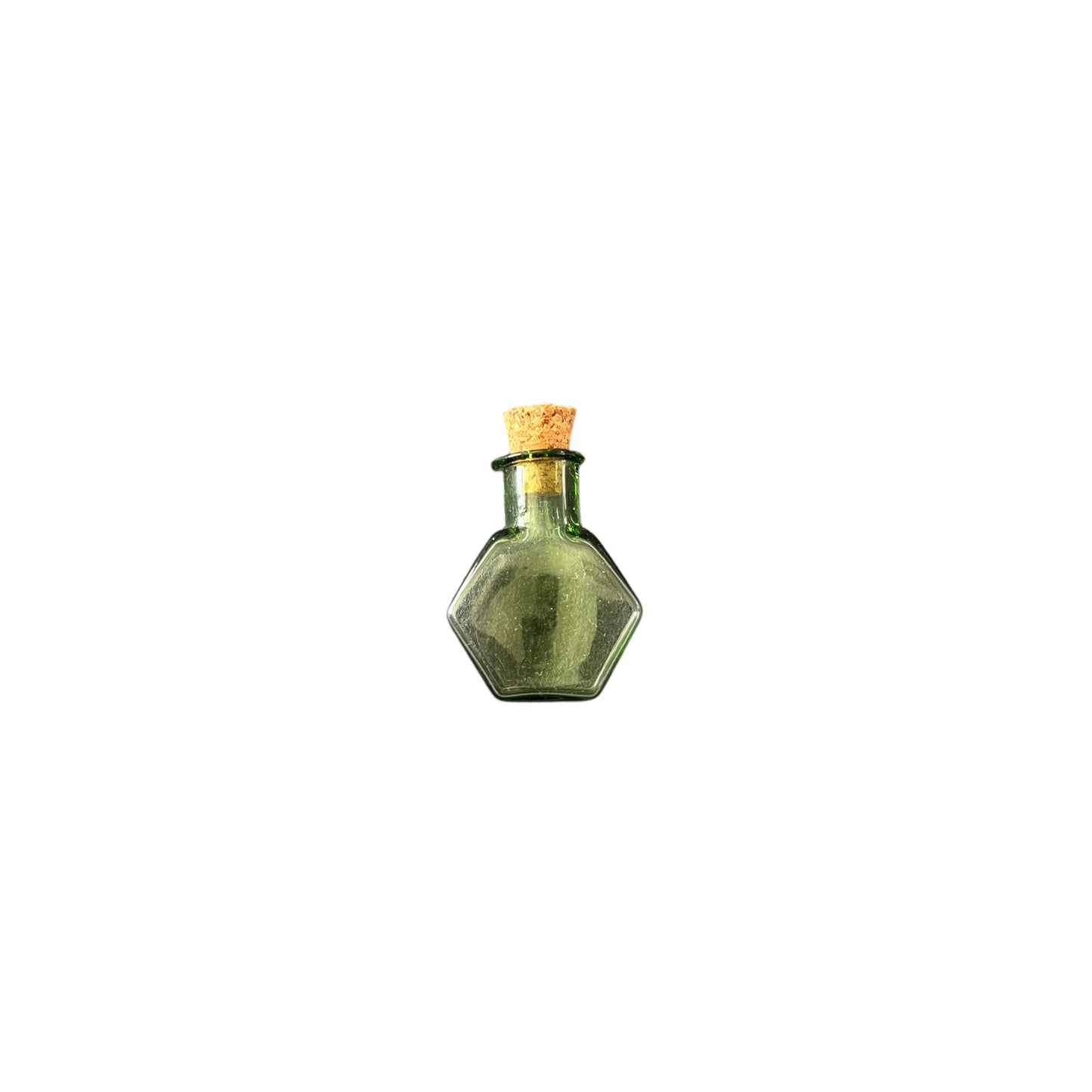 Green Mini Hexagon Wish Bottle