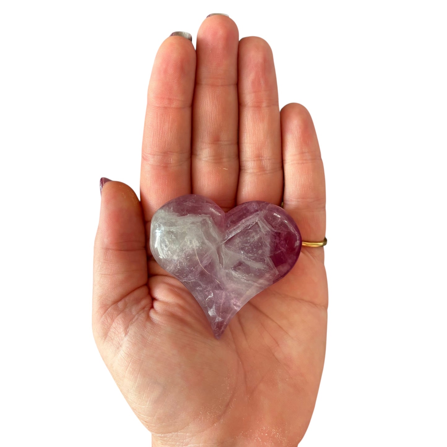 107g Fluorite Heart