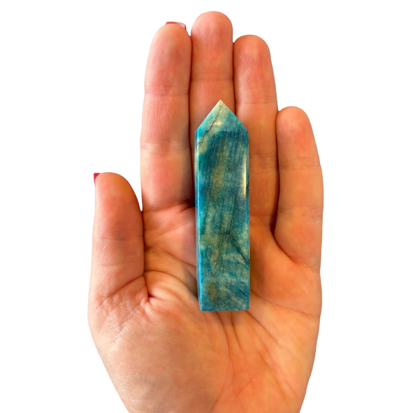 78mm Dyed Blue Moonstone Point