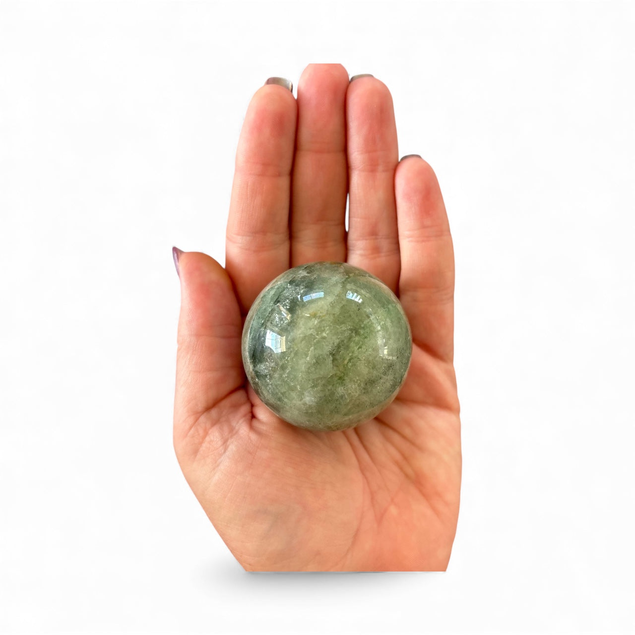 49mm Green Strawberry Quartz Sphere