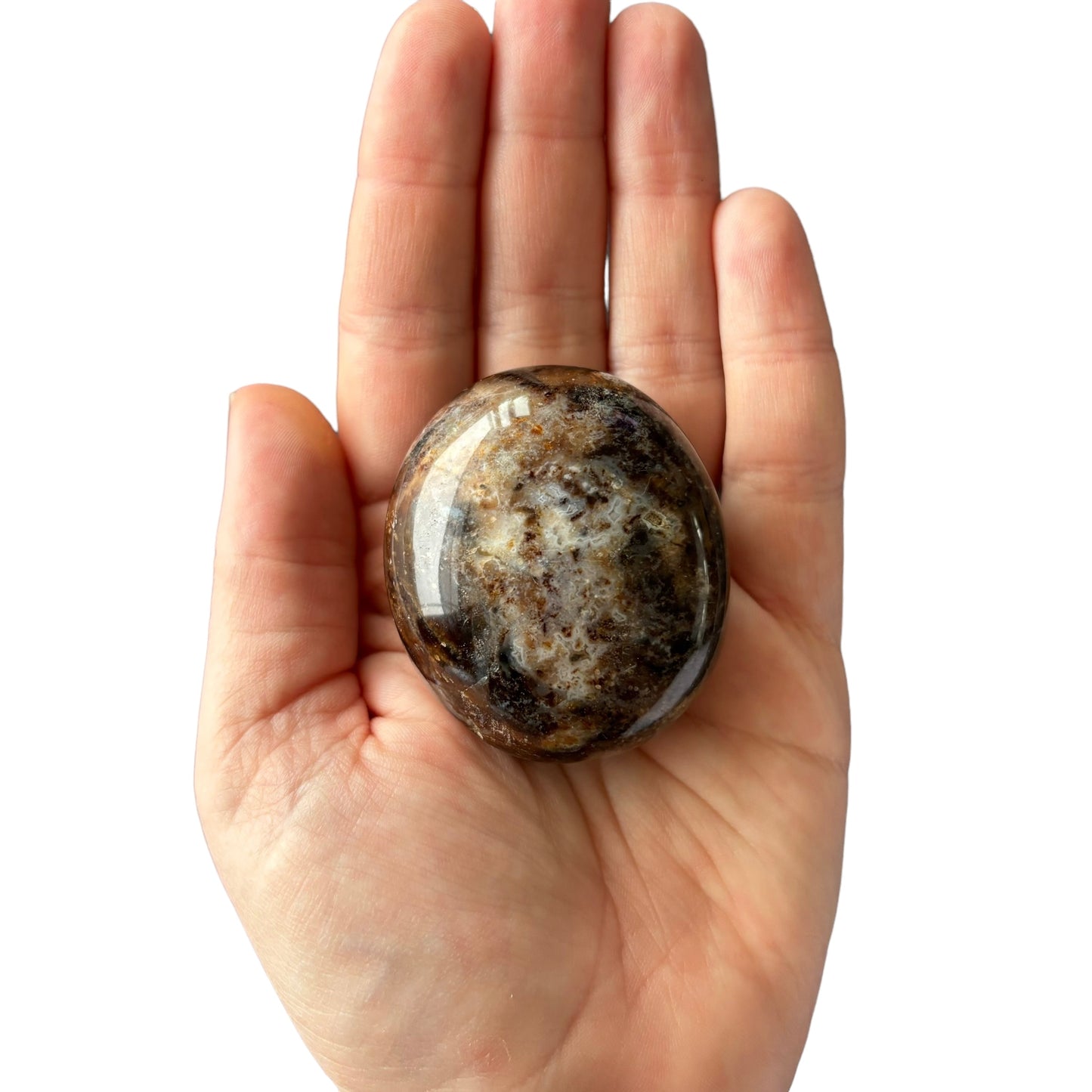 98g Black Opal Palm Stone