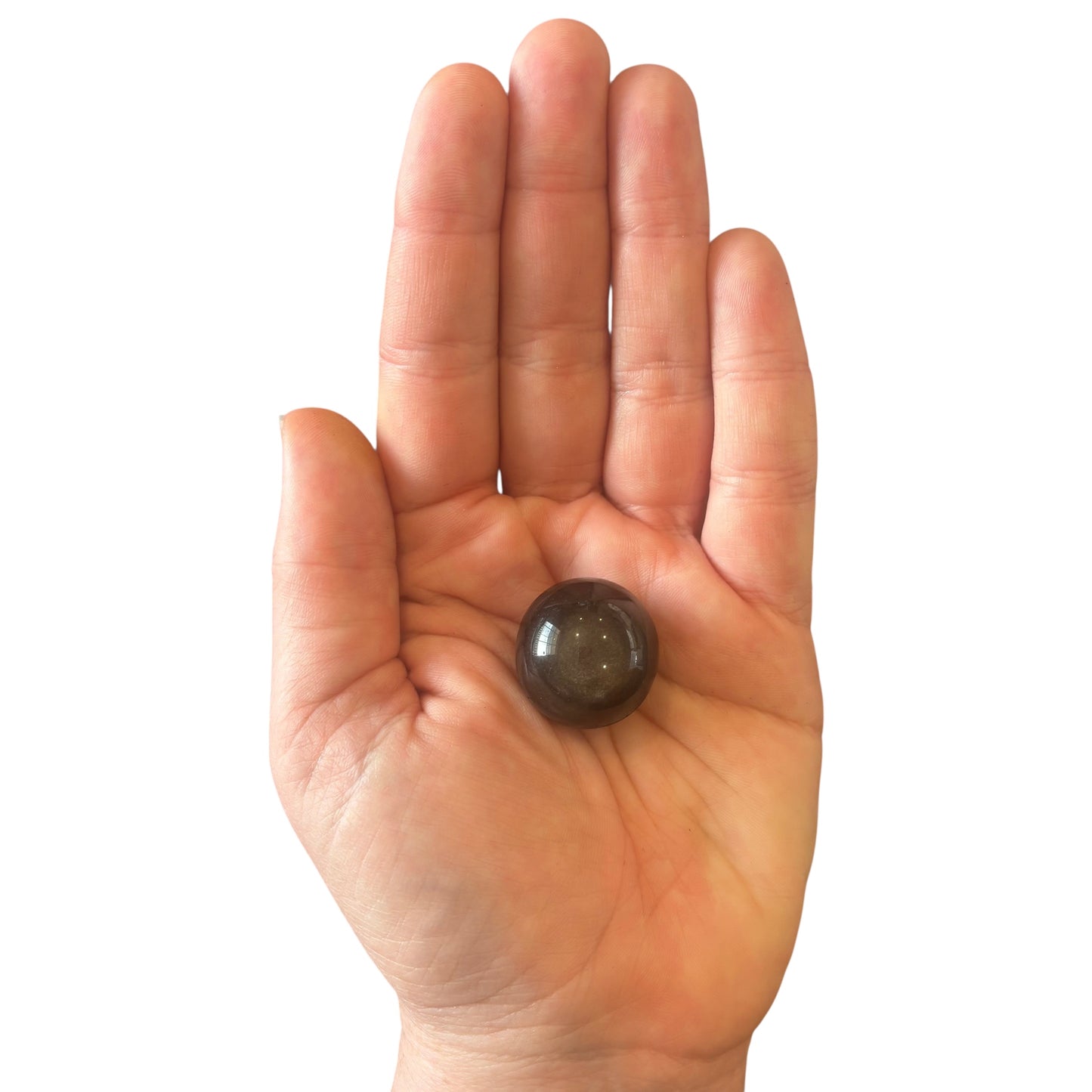 25-30mm Silversheen Obsidian Sphere