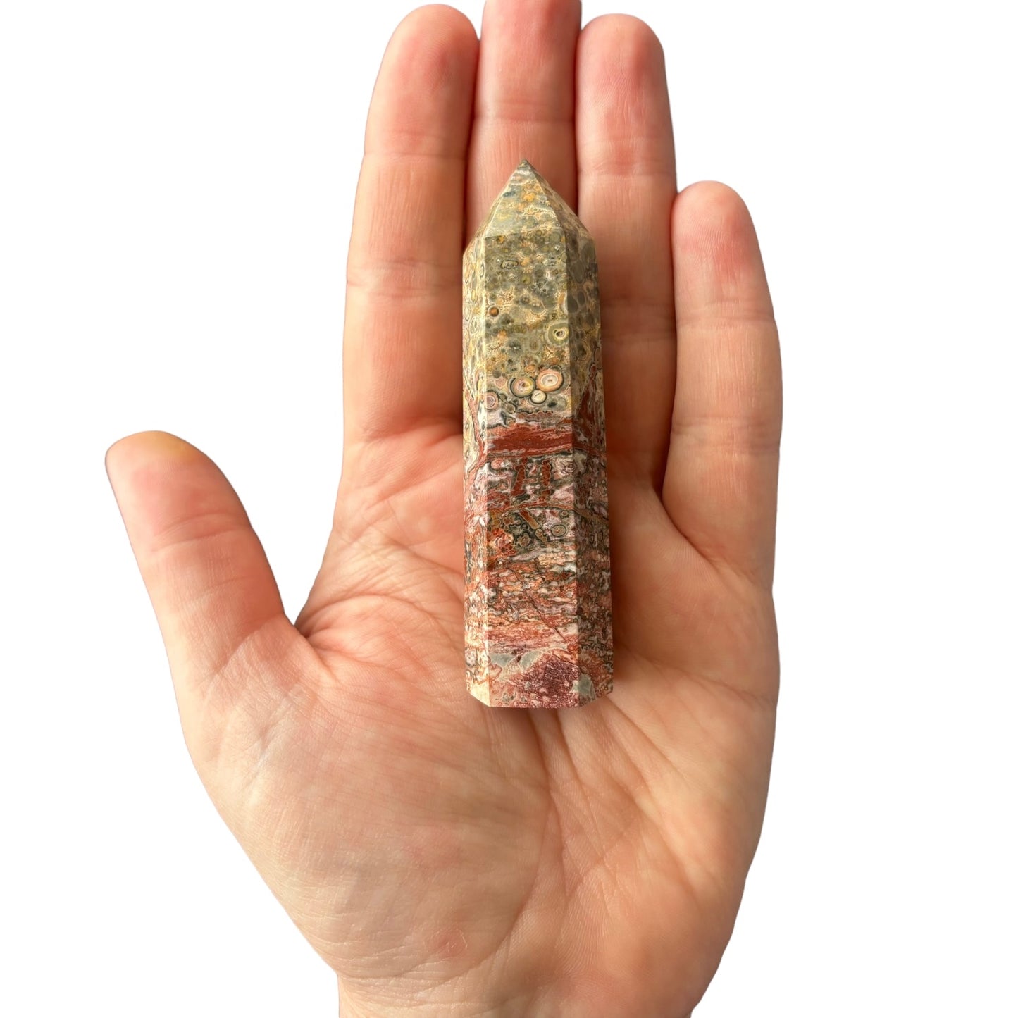 85mm Leopard Skin Jasper Point