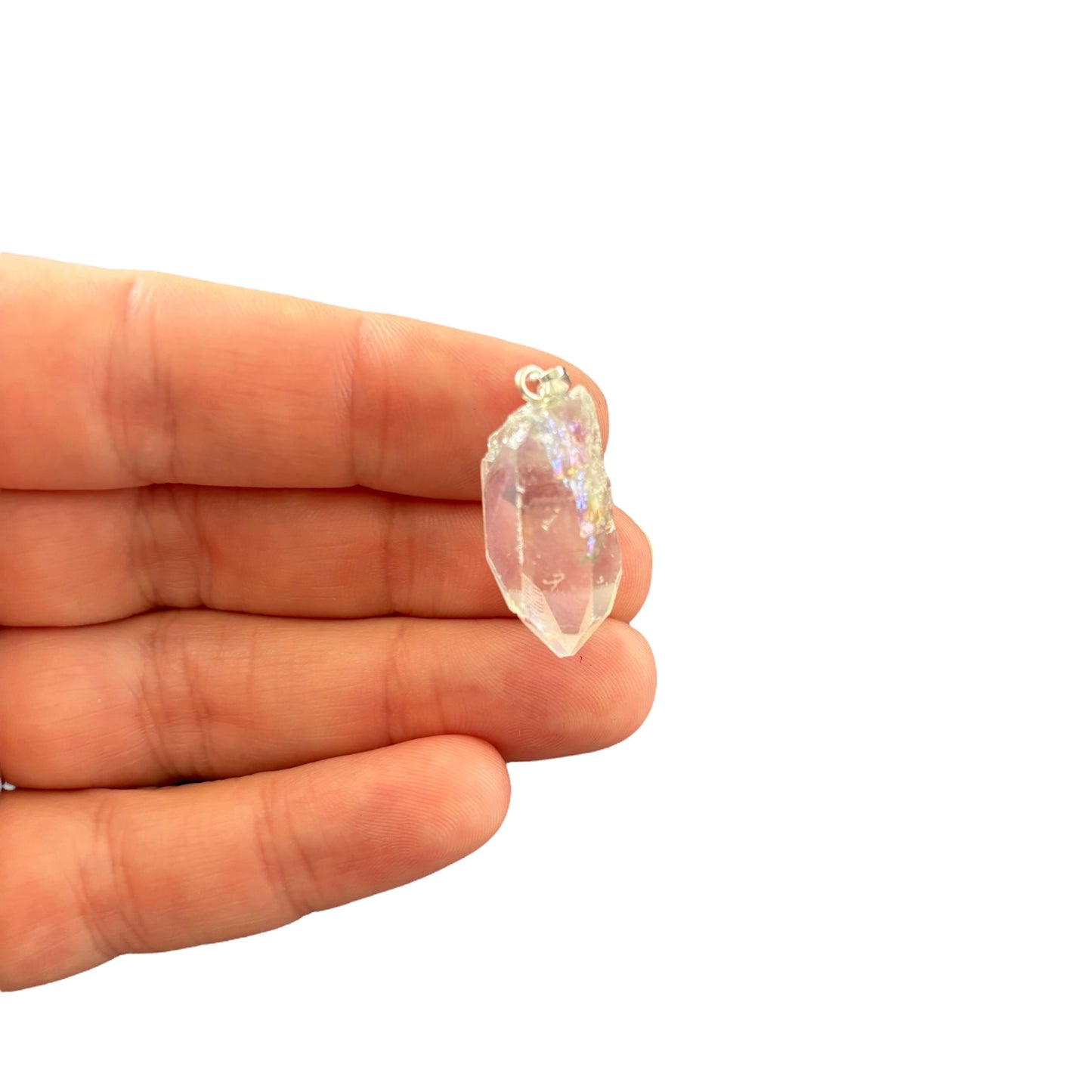 Angel Aura Quartz Raw Pendant