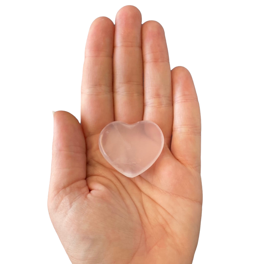 23g Rose Quartz Heart