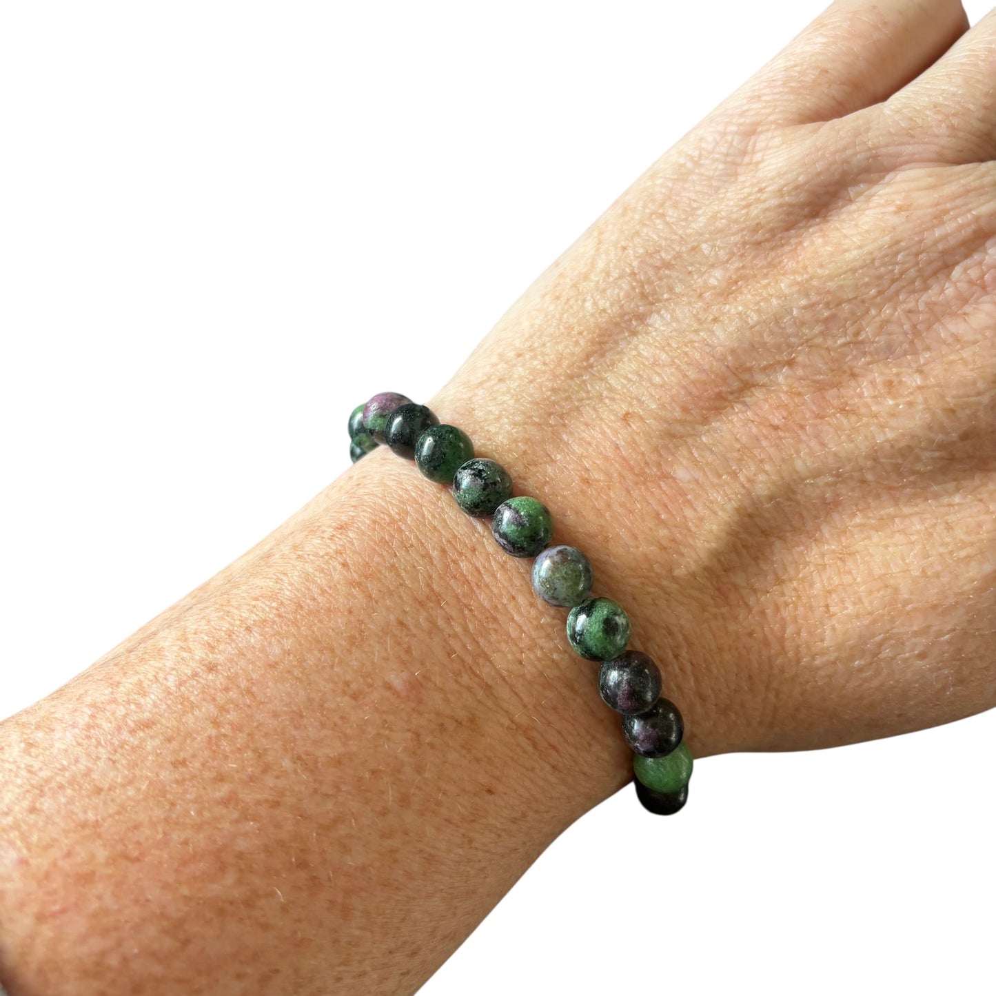 8mm Ruby Zoisite Bracelet