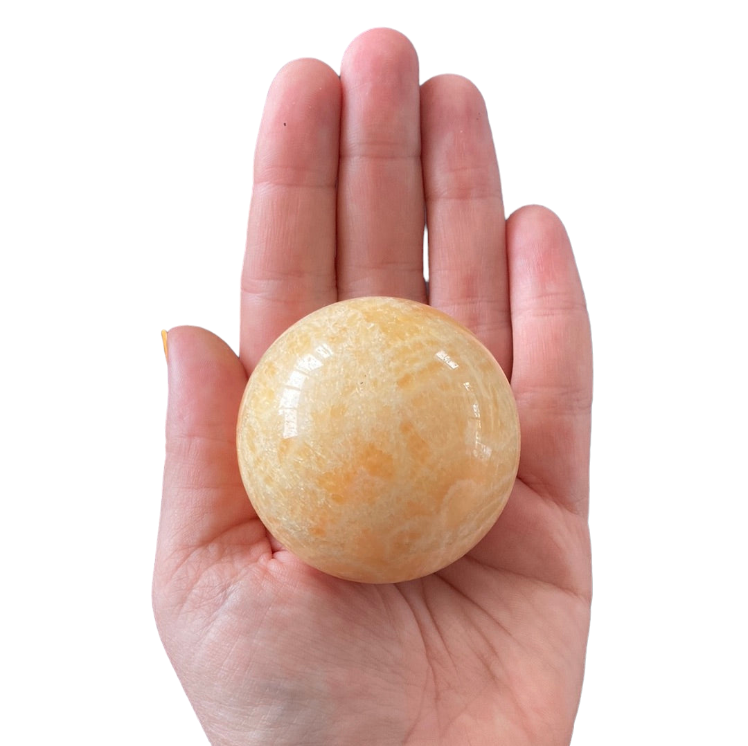 55mm Orange Calcite Sphere