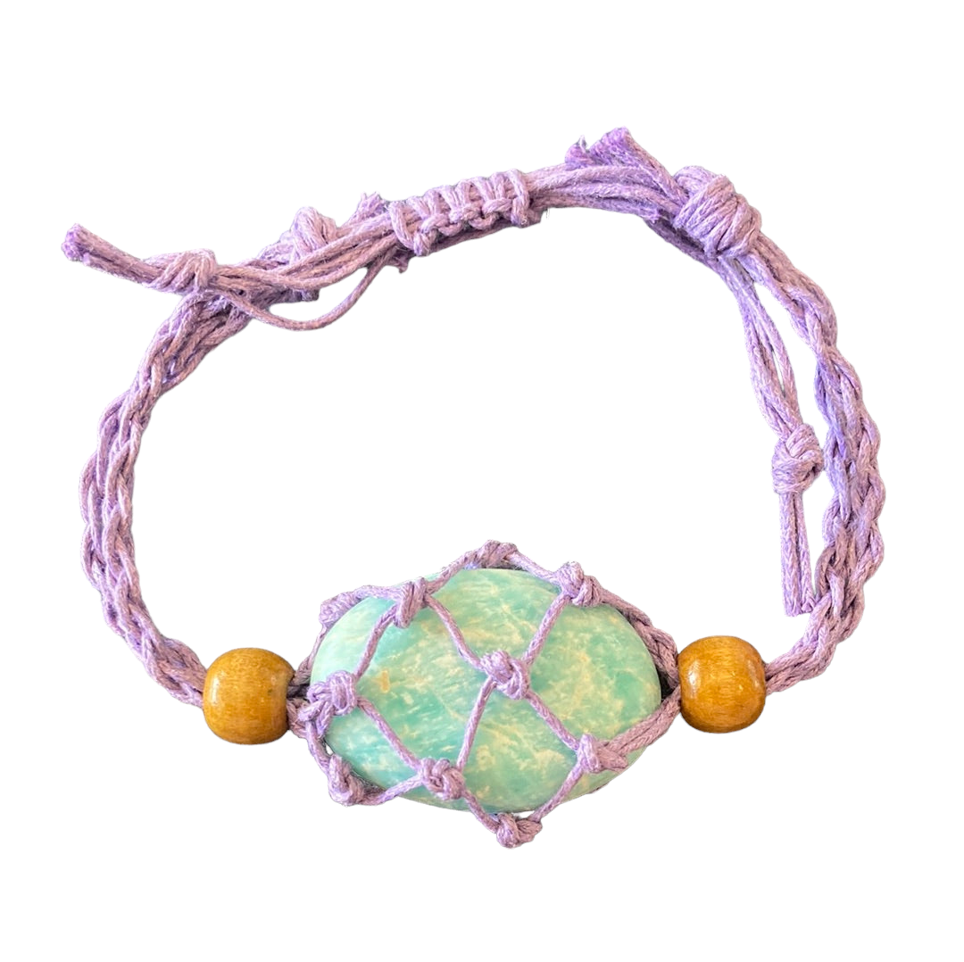 Purple Macrame Bracelet