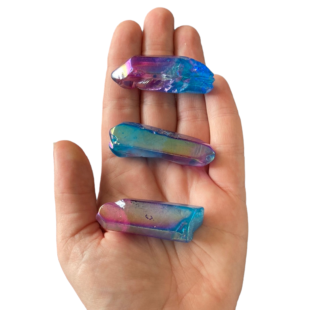 20-30g Blue & Purple Aura Quartz Shard