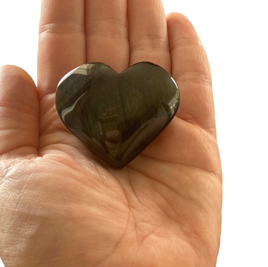 62g Blue Tiger Eye Heart
