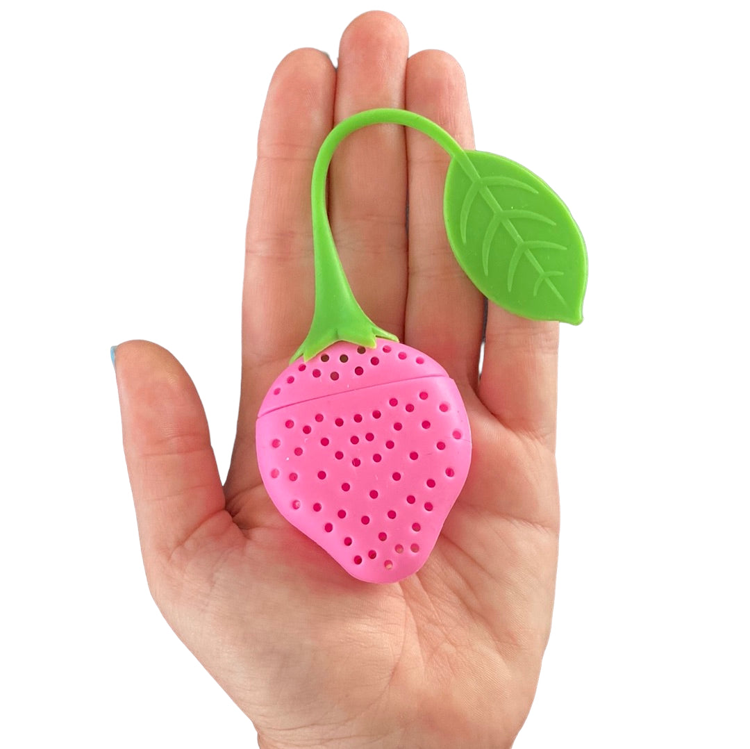 Silicone Strawberry Tea Leaf Strainer
