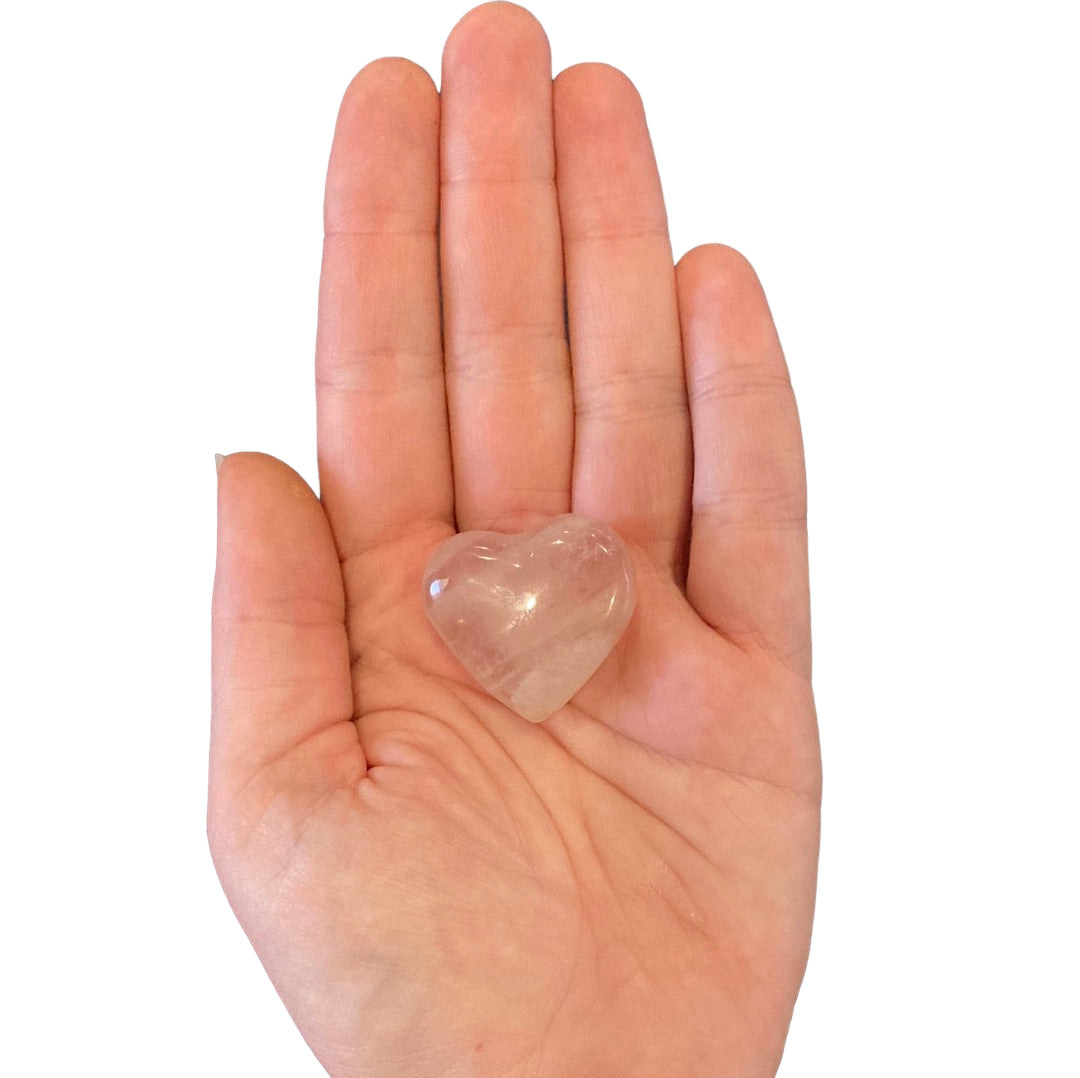 18g Rose Quartz Heart