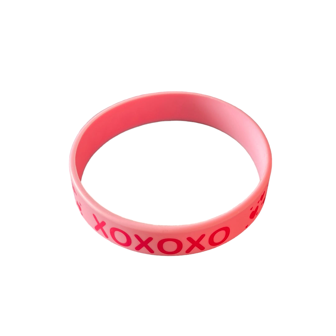 “XOXOXO” Valentines Day Silicone Bracelet