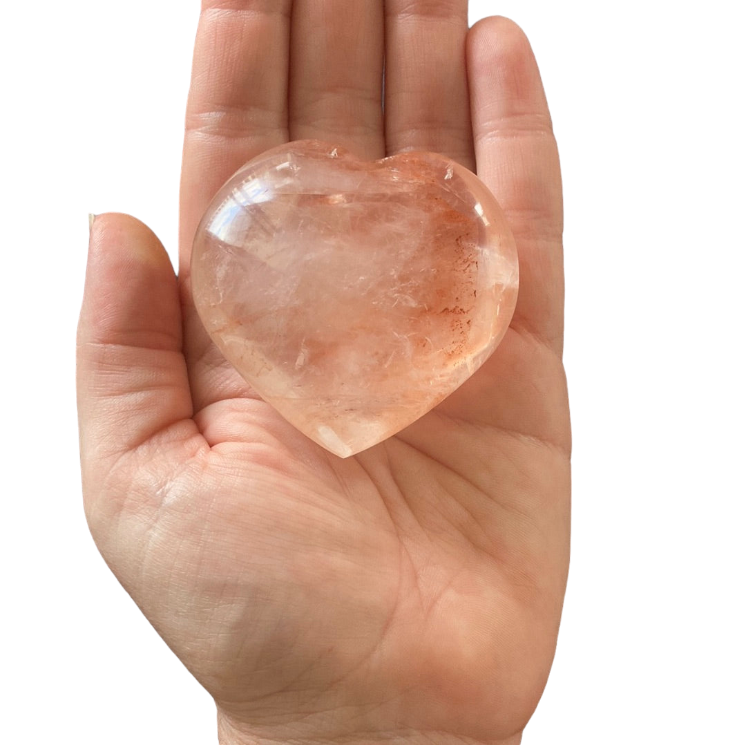 120g Fire Quartz Heart