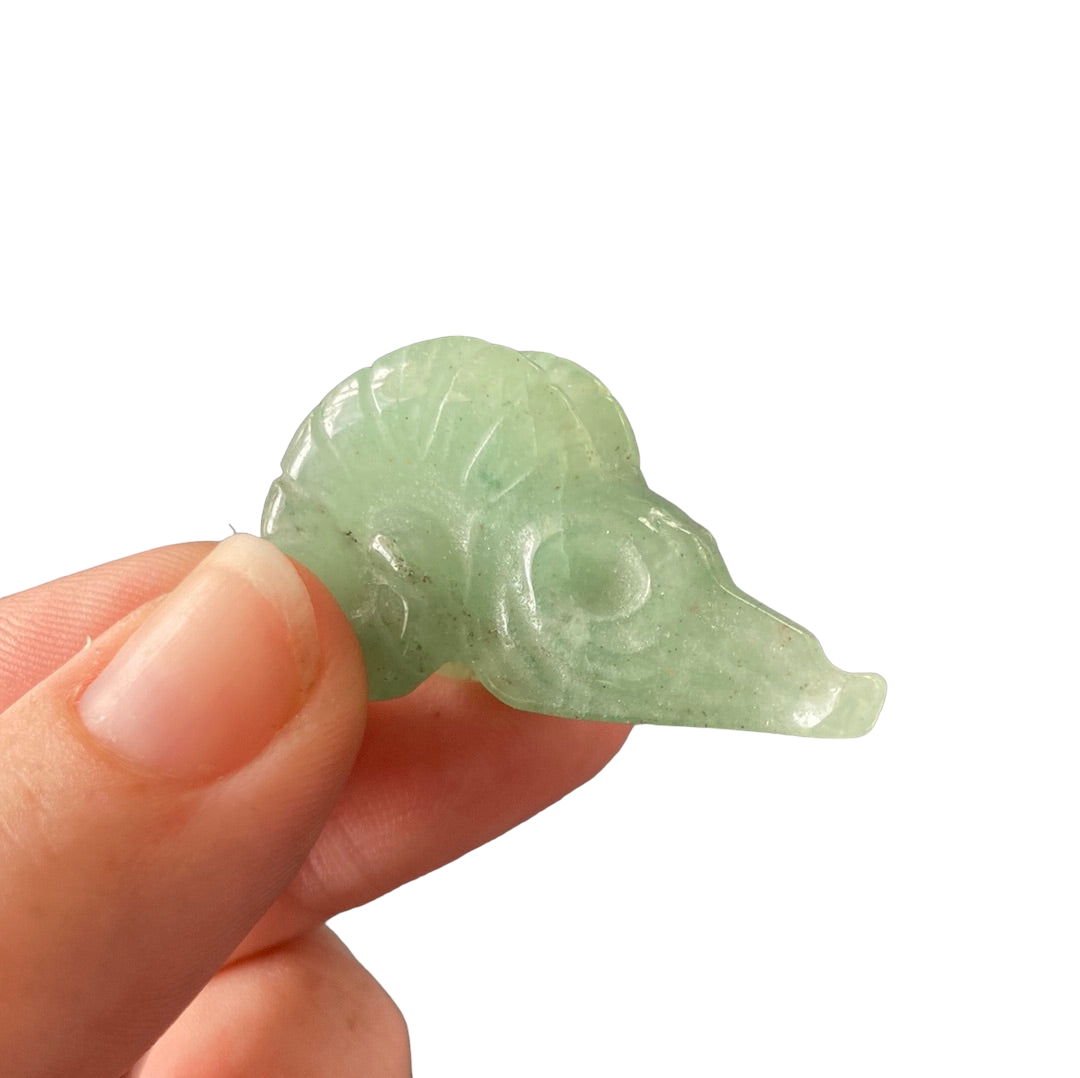 Aventurine Sheep Head