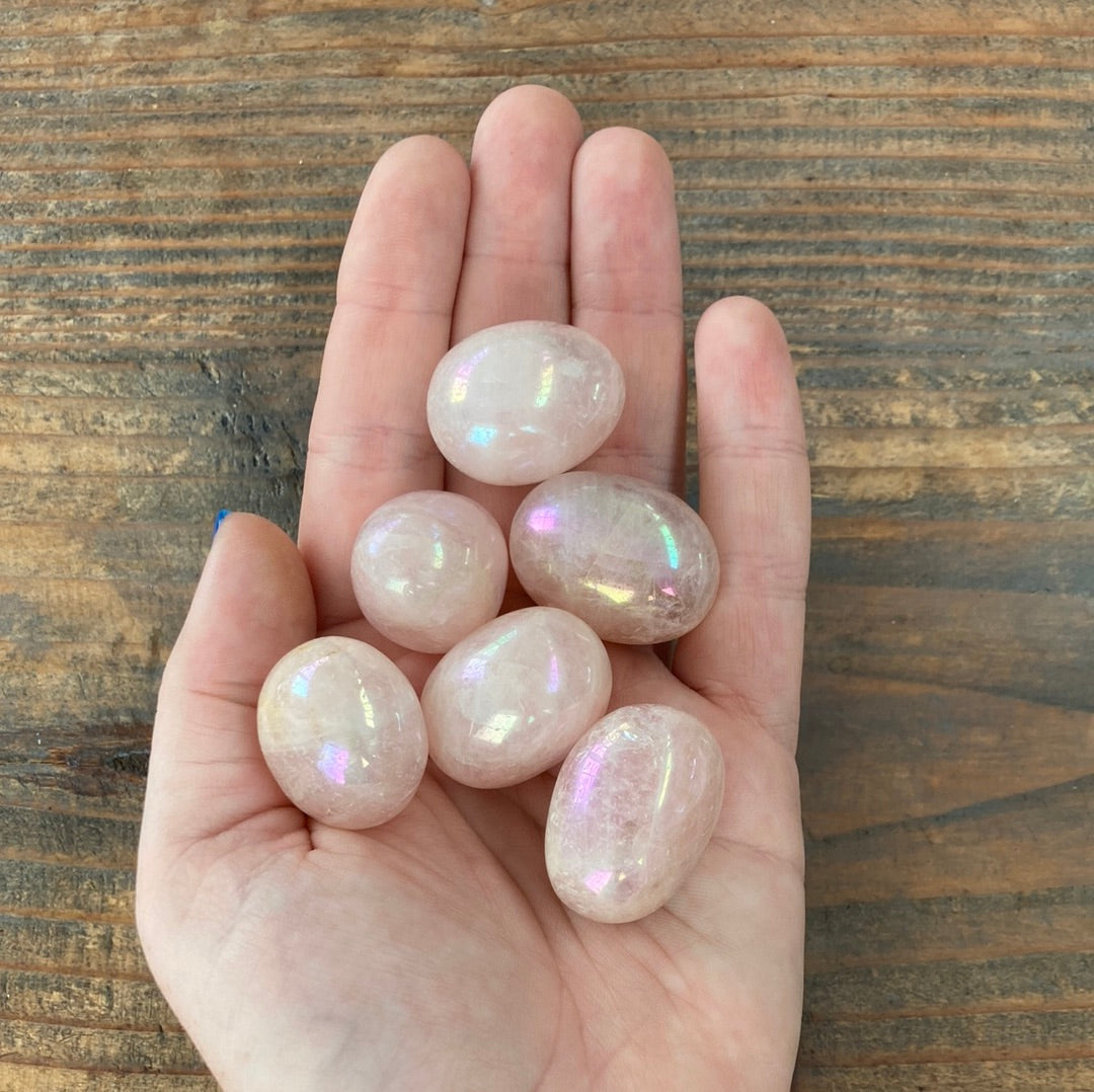 20-25g Aura Rose Quartz $8 Tumble