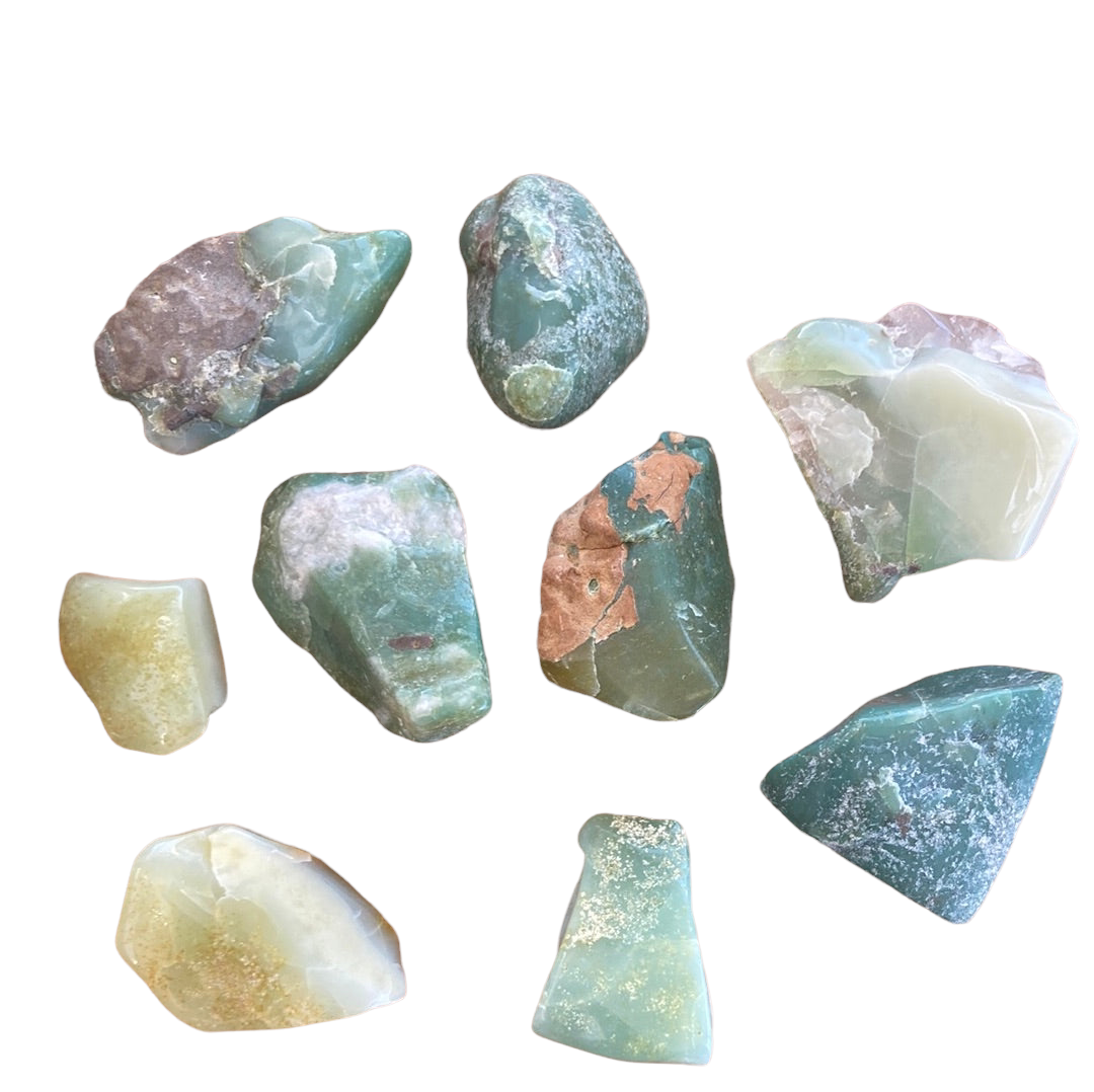 5-15g Green Flower Agate Raw