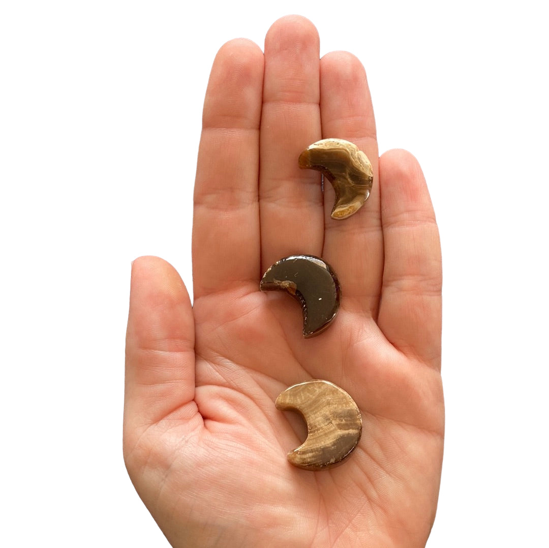 Chocolate Calcite Moon