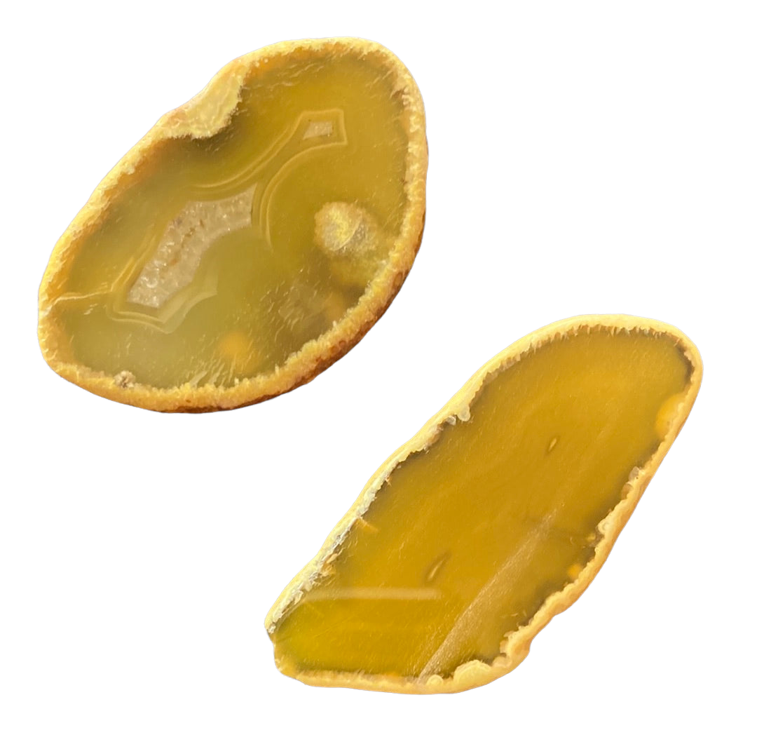 $9 Yellow Dyed Agate Slice