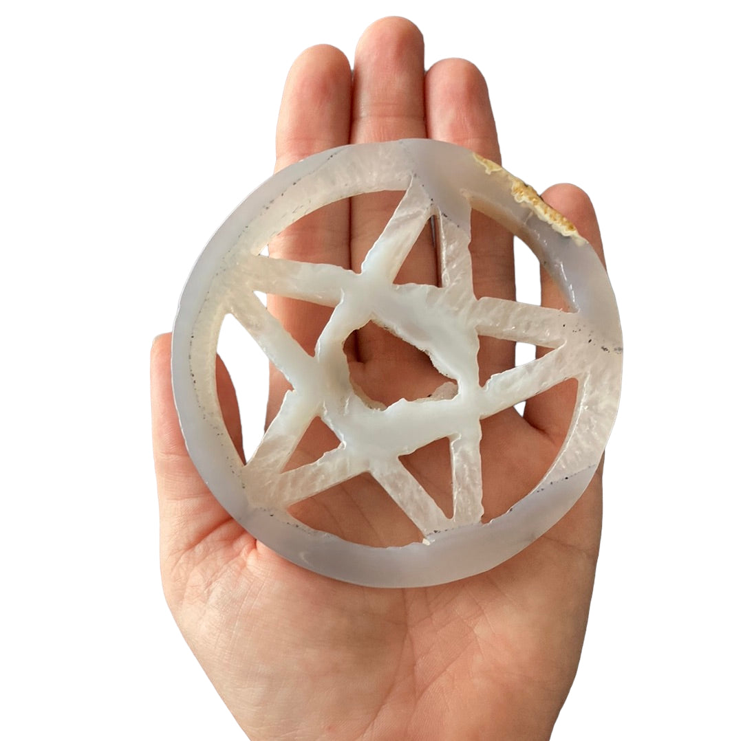 142g Agate Pentagram