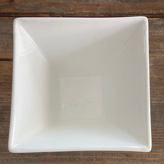 Deep White Square Trinket Tray