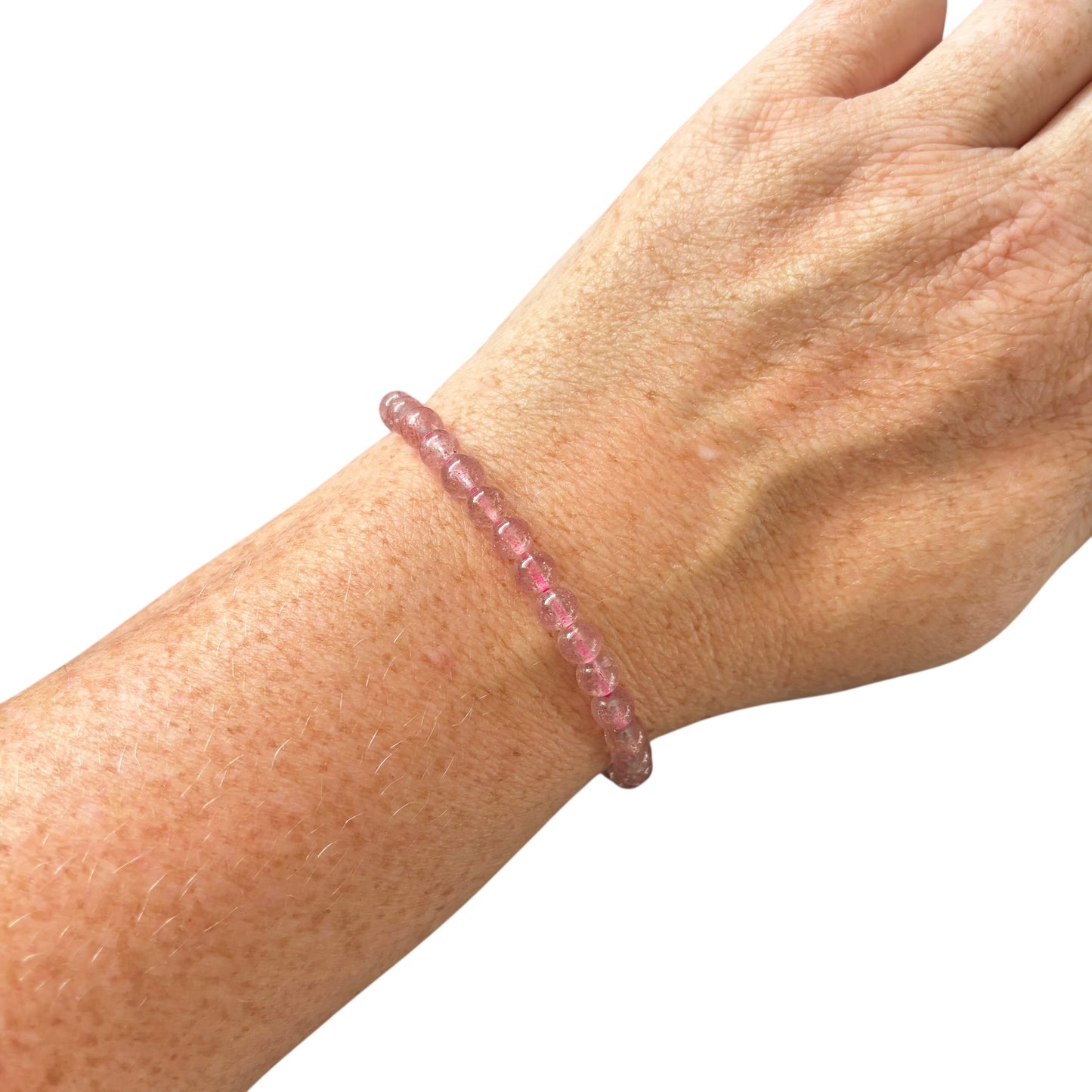 6mm Strawberry Quartz Bracelet